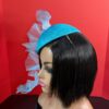 il_fullxfull.7820217288_i7y0 Turquoise Ruffle Halo Fascinator, Sculptural Sinamay Statement Hat