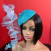 il_fullxfull.7868165549_n0f1 Turquoise Ruffle Halo Fascinator, Sculptural Sinamay Statement Hat