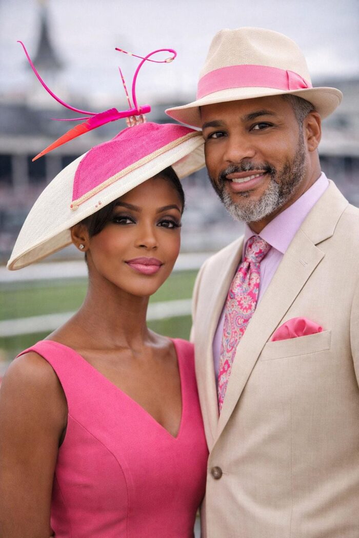Rosé Royale. Pink and Ivory Hatinator, Kentucky Derby Hat, Elegant Church Hat, Wedding Guest Fascinator, Statement Occasion Headpiece