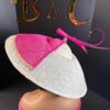 Rosé Royale. Pink and Ivory Hatinator, Kentucky Derby Hat, Elegant Church Hat, Wedding Guest Fascinator, Statement Occasion Headpiece