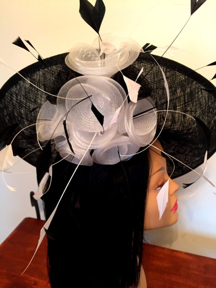 Akech - Cream Hatinator with Red Roses - Royal Ascot Horse Race Hat